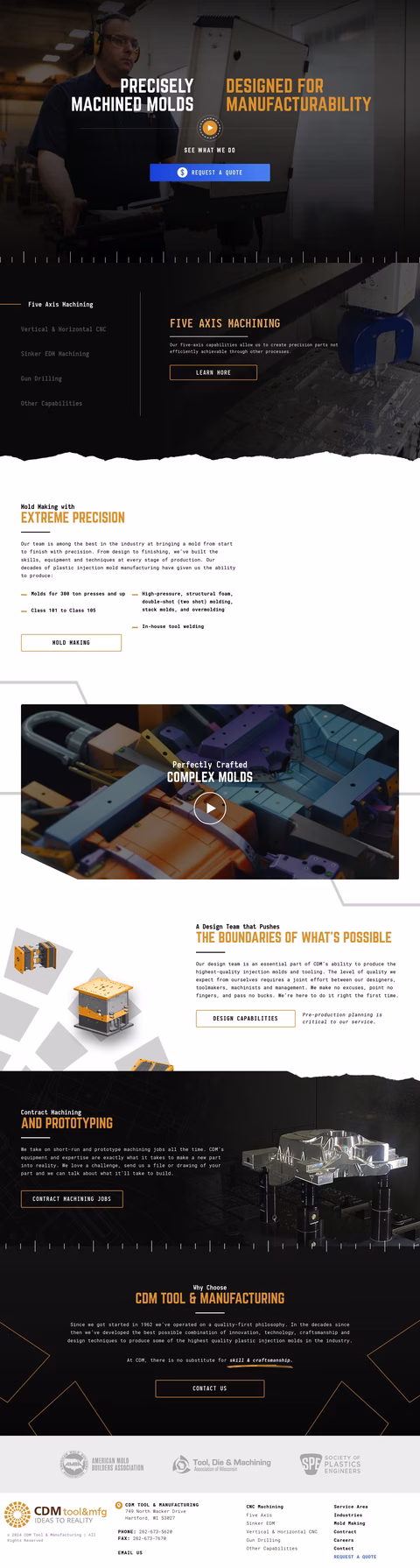 Cdm Tool Manufacturing Homepage 1440px
