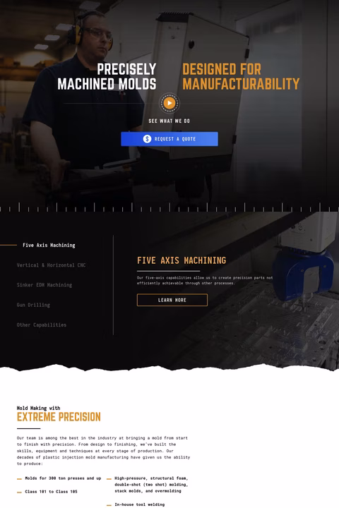 Cdm Tool Manufacturing Homepage 1440px