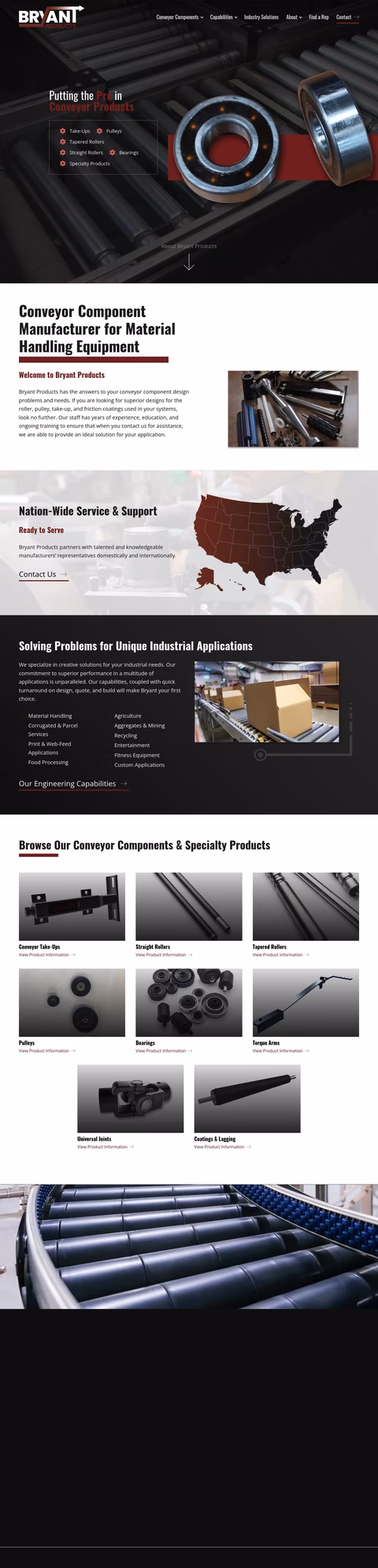 Bryant Products Homepage 1440px
