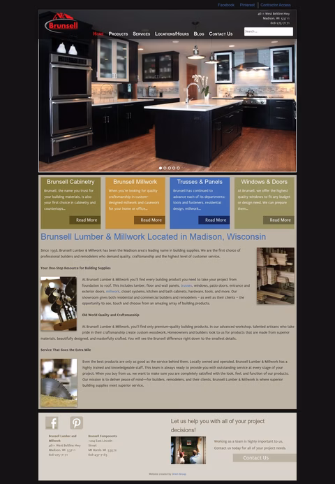 Brunsell Lumber Homepage 1440px