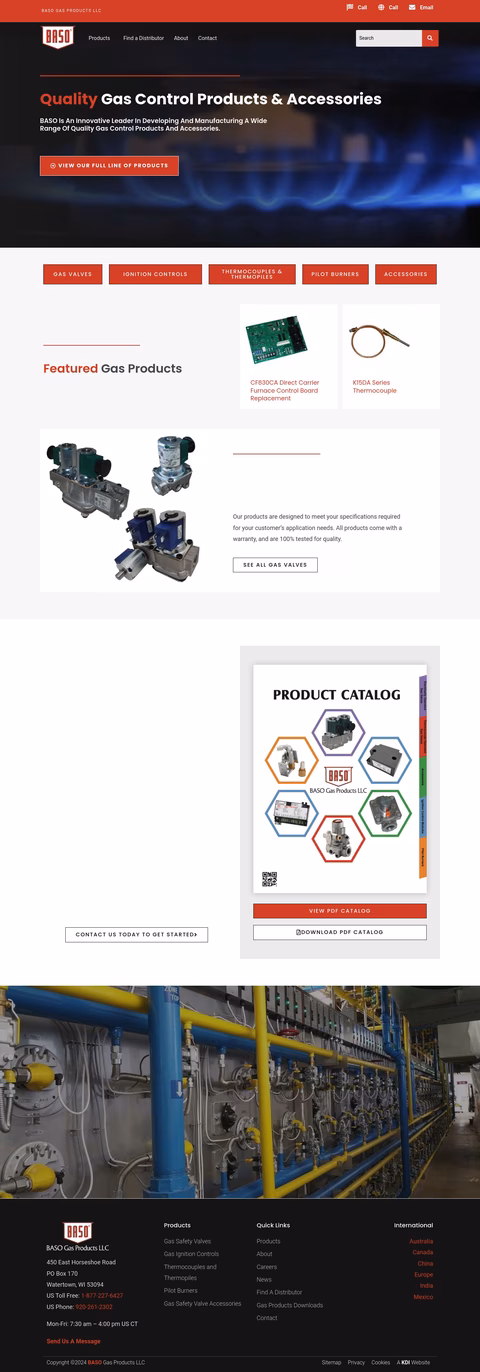 Baso Gas Products Homepage 1440px
