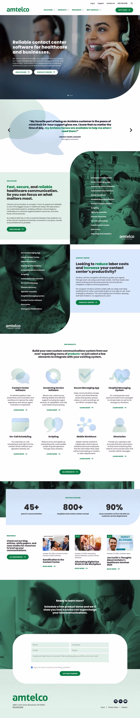 American Tel A Systems Homepage 1440px