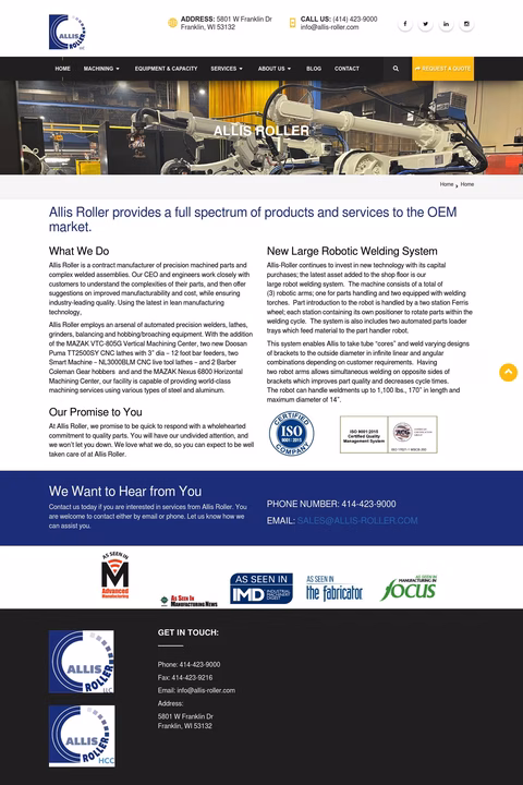 Allis Roller Homepage 1440px