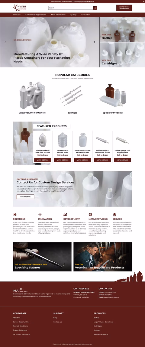 Genesis Industries Homepage 1440px