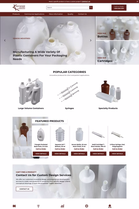 Genesis Industries Homepage 1440px