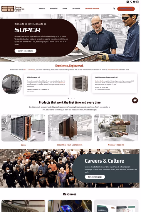 Super Radiator Coils Homepage 1440px