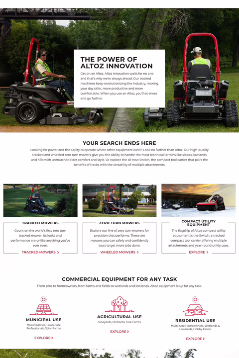 Altoz Inc Homepage 1440px