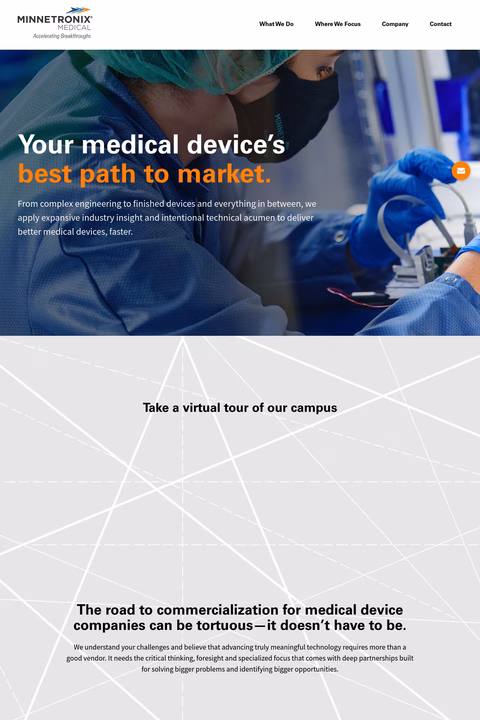 Minnetronix Medical Homepage 1440px