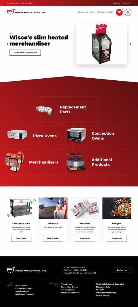 Wisco Industries Inc Homepage 1440px