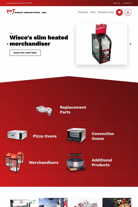 Wisco Industries Inc Homepage 1440px
