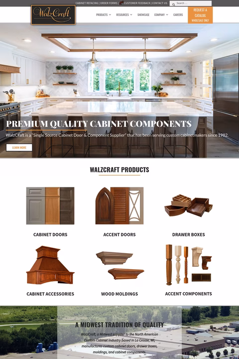 Walzcraft Industries Homepage 1440px