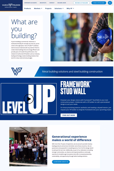 Varco Pruden Buildings Homepage 1440px