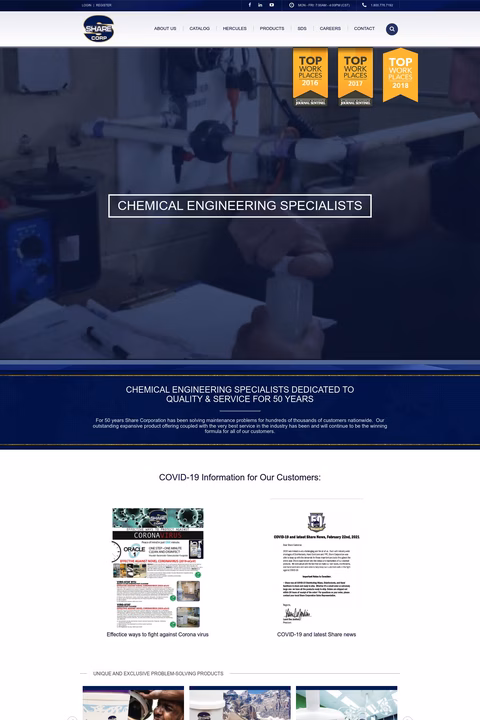 Share Corporation Homepage 1440px