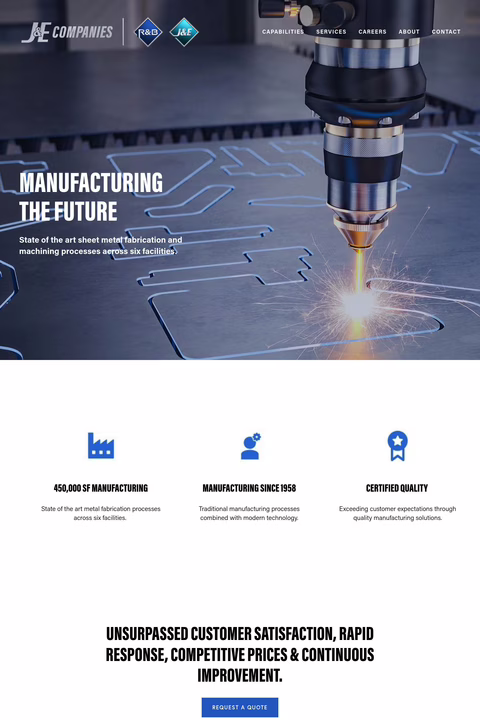 J E Companies Homepage 1440px