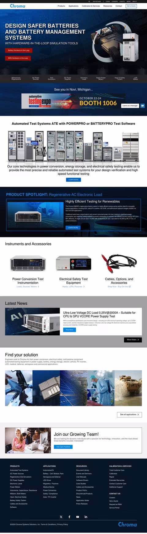 Chroma Systems Solutions Homepage 1440px