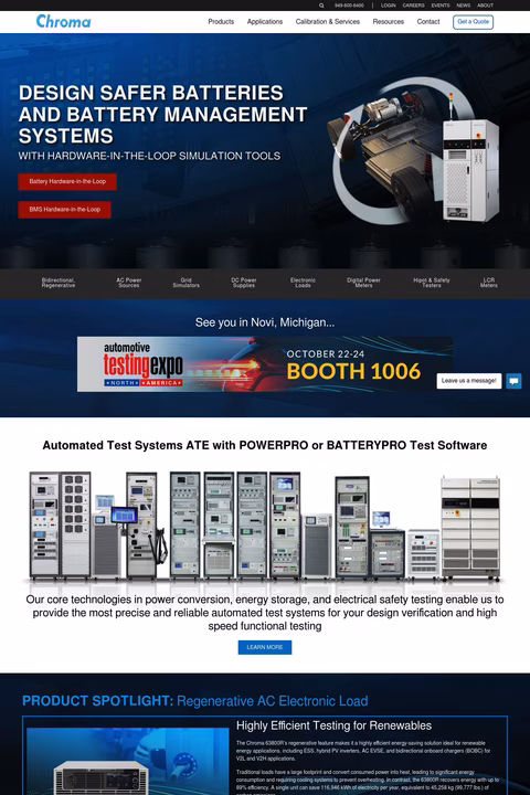 Chroma Systems Solutions Homepage 1440px