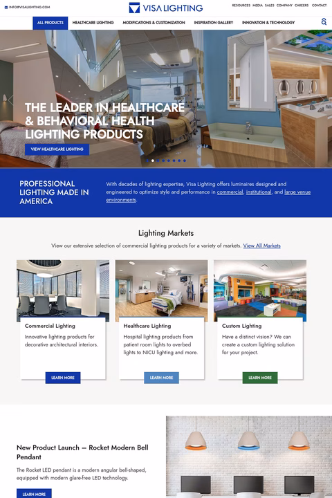 Visa Lighting Homepage 1440px