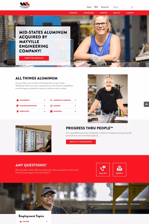 Mid States Aluminum Corp Homepage 1440px