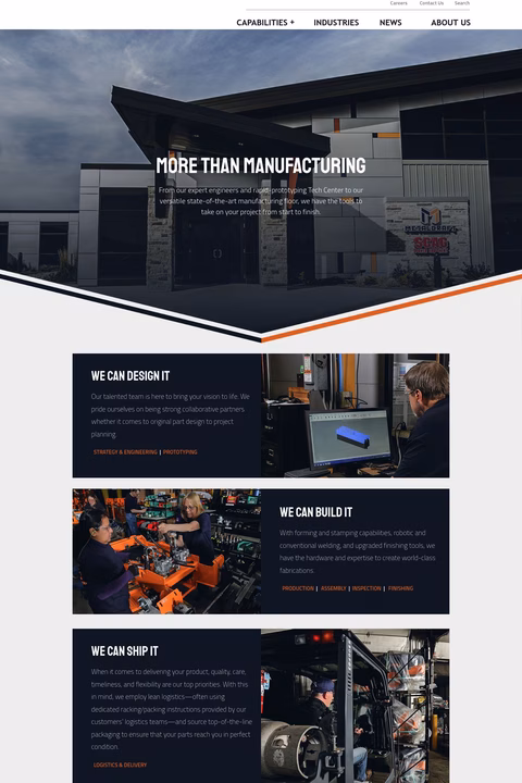 Metalcraft Of Mayville Homepage 1440px