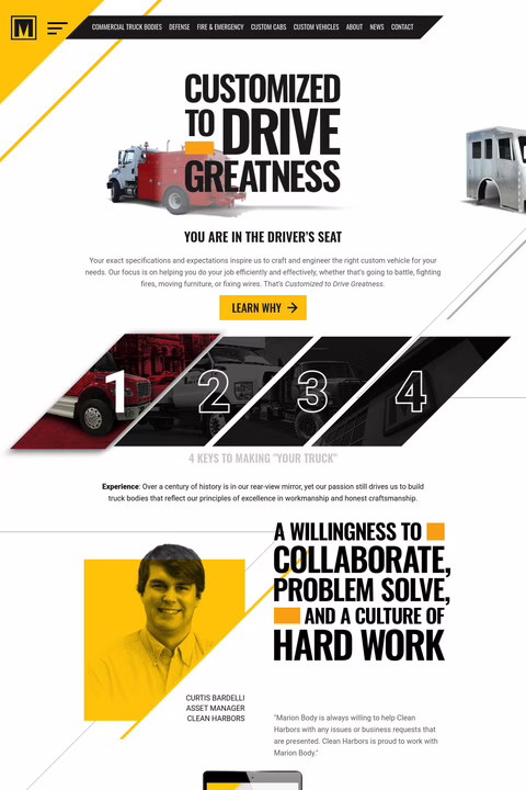 Marion Body Works Homepage 1440px