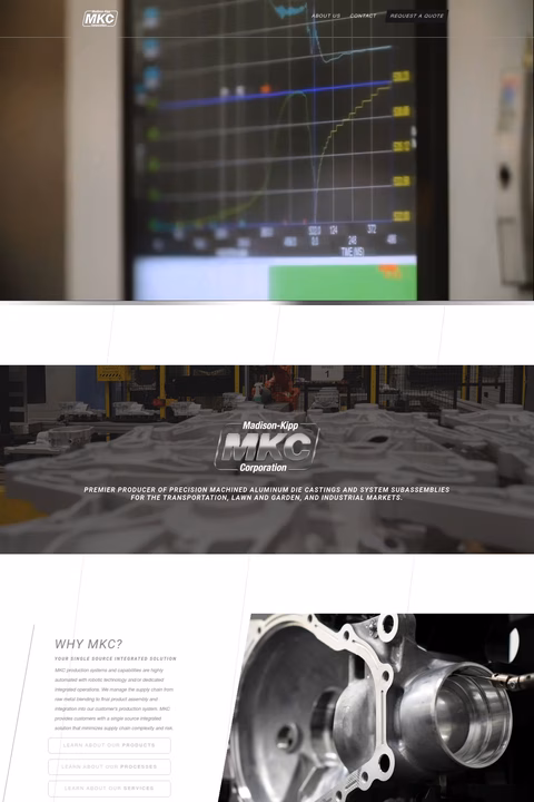 Madison Kipp Corporation Homepage 1440px