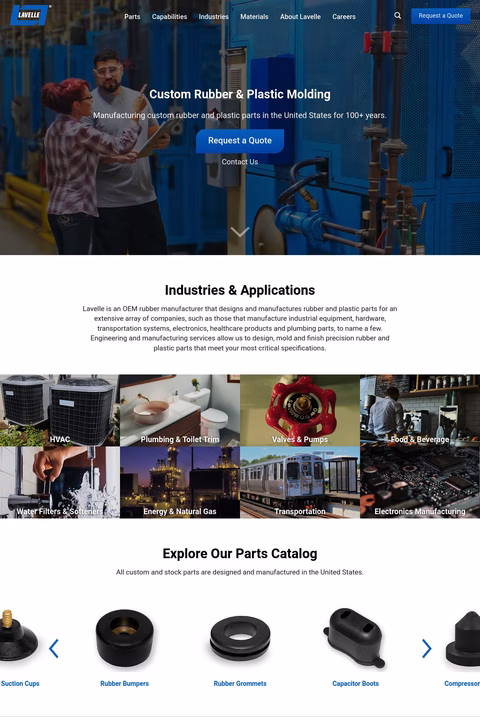 Lavelle Industries Inc Homepage 1440px