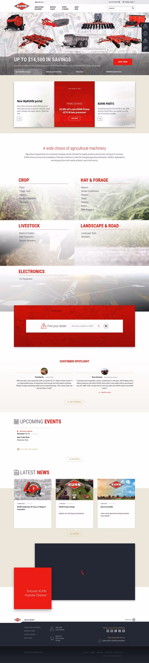 Kuhn North America Inc Homepage 1440px