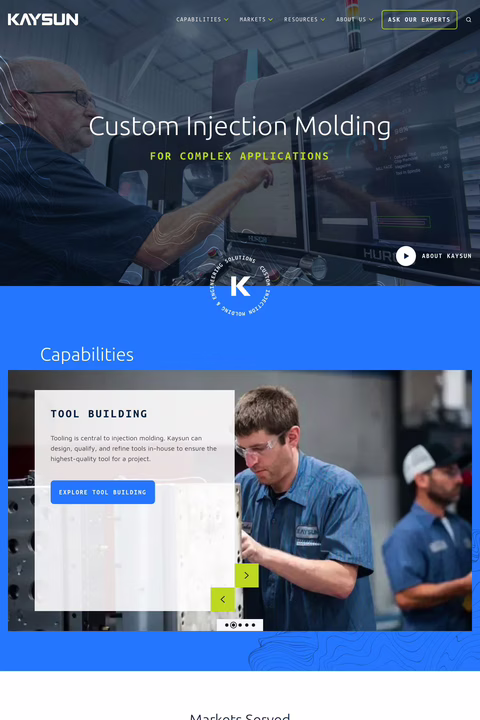Kaysun Corporation Homepage 1440px