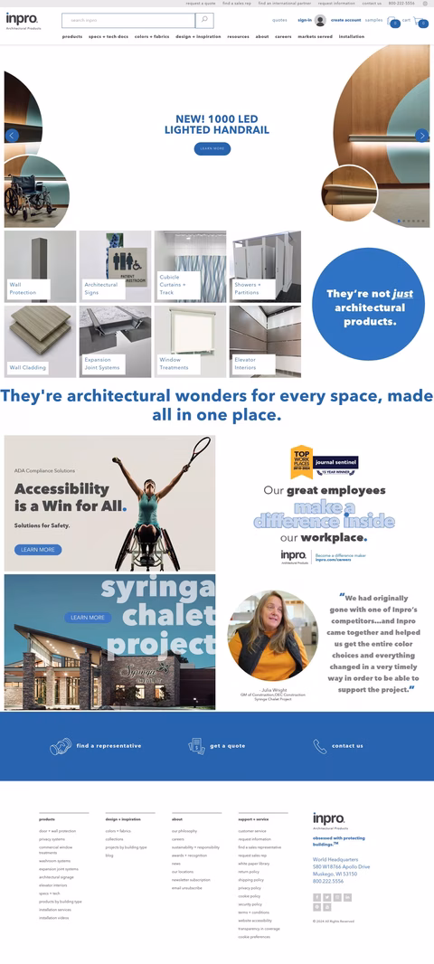 Inpro Corporation Homepage 1440px