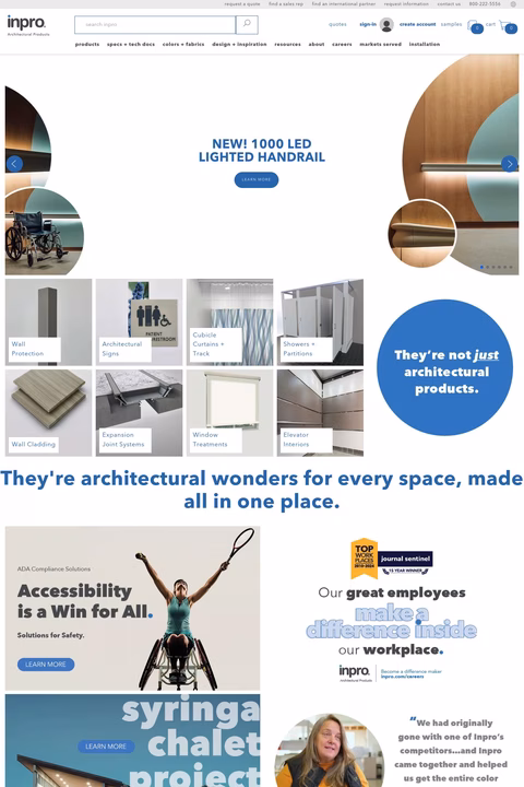 Inpro Corporation Homepage 1440px