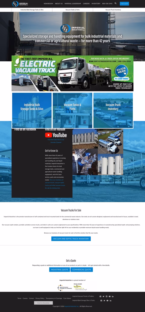 Imperial Industries Homepage 1440px