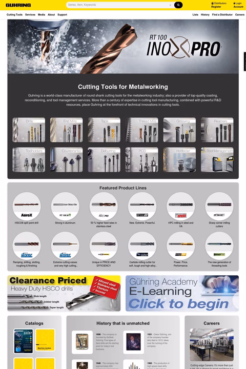 Guhring Inc Homepage 1440px