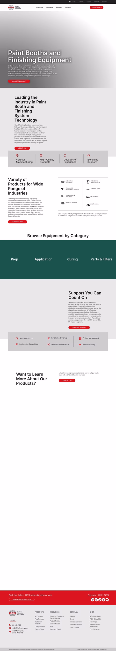 Global Finishing Solutions Homepage 1440px