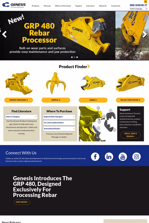 Genesis Attachments Homepage 1440px