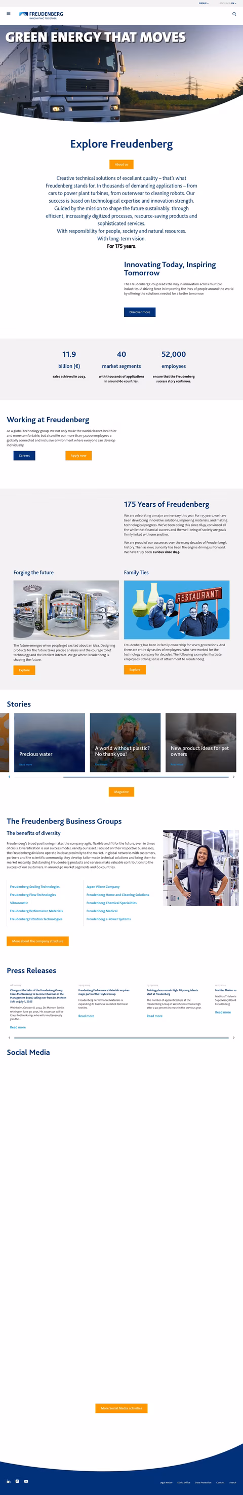 Freudenberg Homepage 1440px