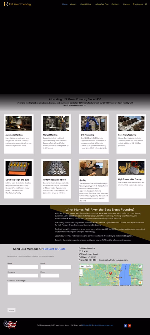 Fall River Foundry Homepage 1440px