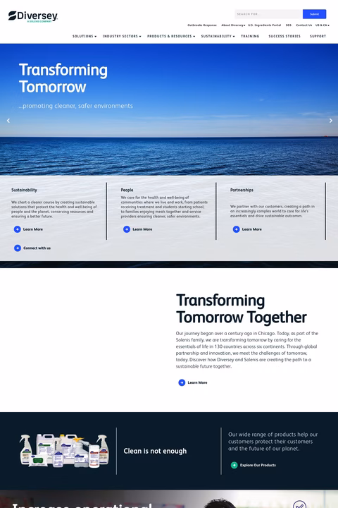 Diversey Homepage 1440px