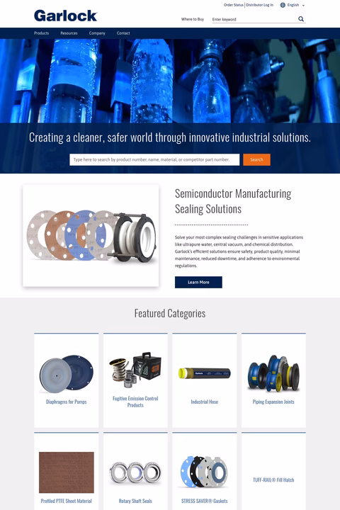 Garlock Homepage 1440px
