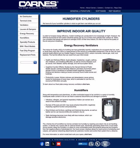 Carnes Company Homepage 1440px