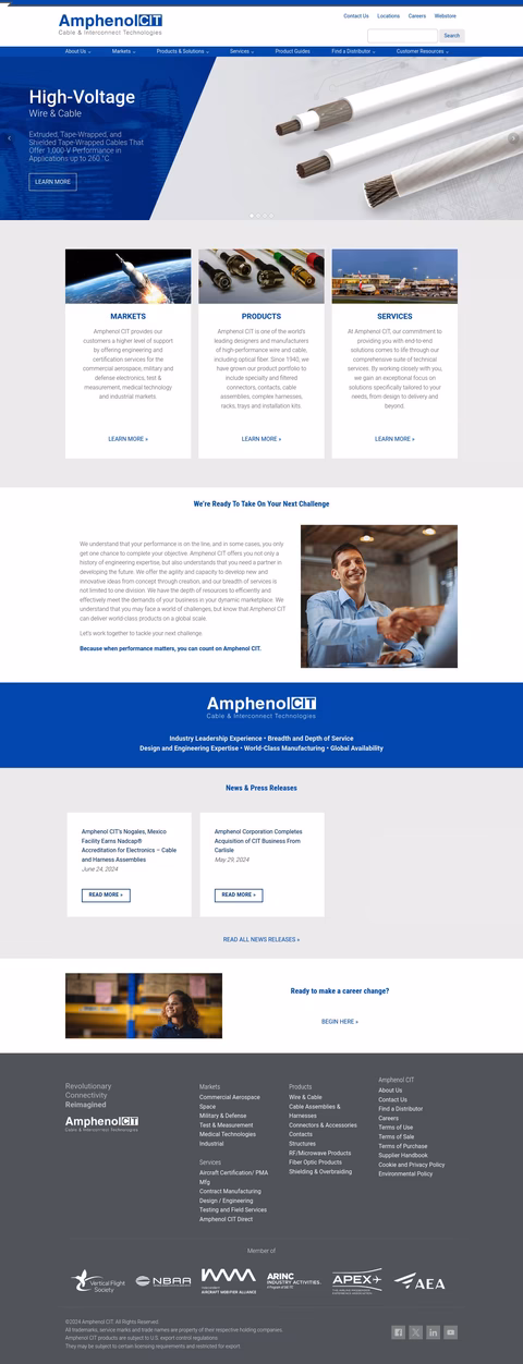 Amphenol Cit Homepage 1440px