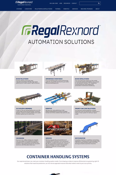 Regal Rexnord Automation Solutions Homepage 1440px
