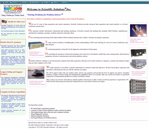 Scientific-Solutions Homepage 1440px
