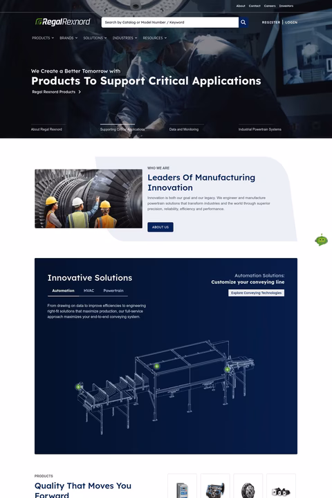 Regal Rexnord Homepage 1440px