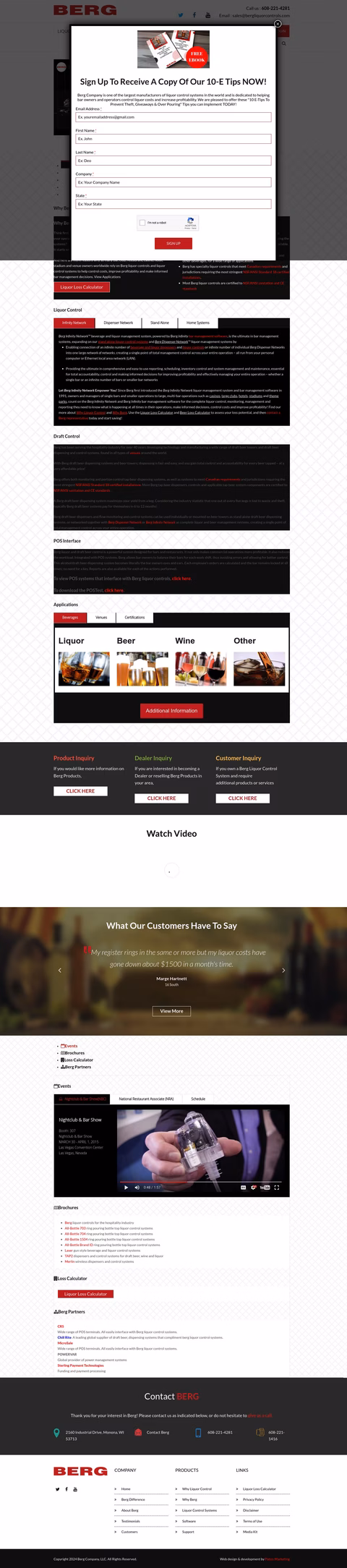 Berg Co Homepage 1440px