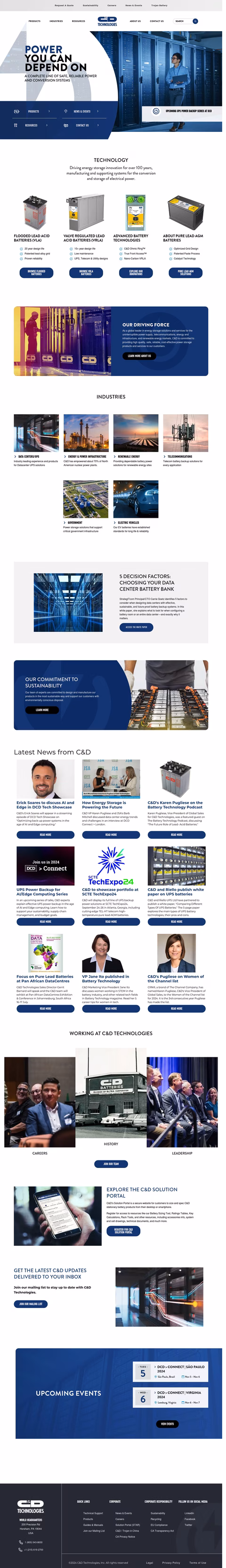 C D Technologies Homepage 1440px