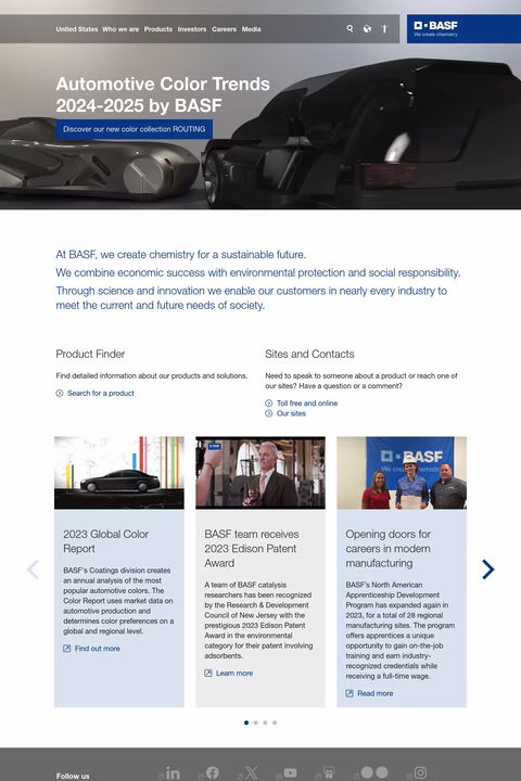 Basf Corporation Homepage 1440px