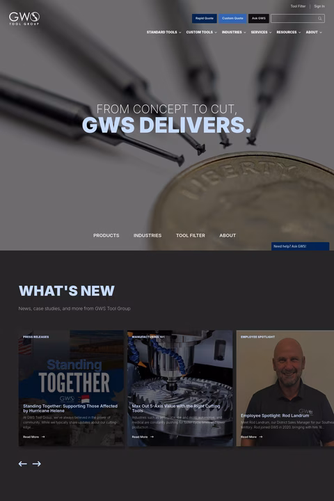 Gws Tool Group Homepage 1440px