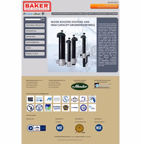 Baker Water Systems Homepage 1440px