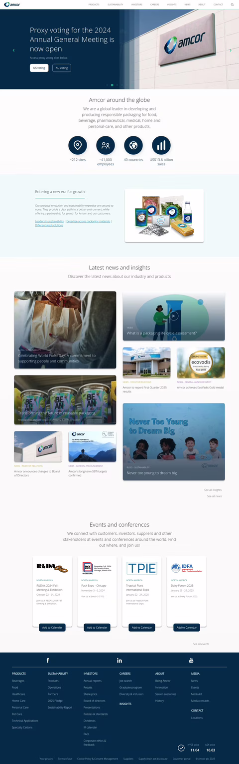 Amcor Homepage 1440px