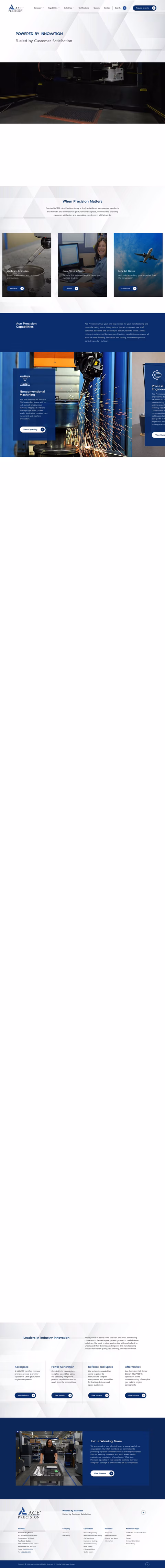 Ace Precision Machining Homepage 1440px